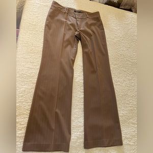 InWear Pants Cafe Latte Brown with Pinstripes, Size EU 40